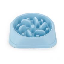Pet Dog Slow Food Bowl Fournitures pour Animaux de Compag (bleu clair)