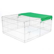 PET Enclos extérieur pour animaux Castle 144x112x60 cm Métal @ PET
