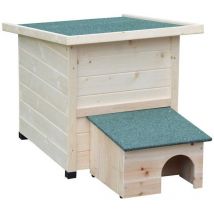 Torana - pet Hedgehog House xl 53x65x52cm Wood White @Pet