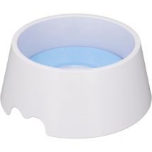 Groofoo - Pet Slow Water Feeder Splash Proof Prevent Slip Raised Water Dispenser Dog Slow Drinking Bowl for Cats Light Blue