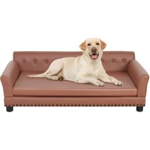 Bingo Paw - BingoPaw Pet Sofa Chair Bed pu Leather Indoor Dog Cat Puppy Cushion Couch Lounger, Extra Large 120 x 78 x 40cm