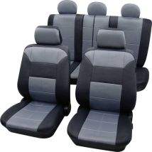 22574918 Dakar sab 1 Vario Plus Coprisedile 17 parti Poliestere Grigio, Nero - Petex