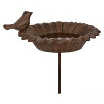 Abreuvoir oiseau en fonte à piquer 76 cm
