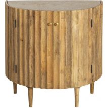 Made In Meubles - Petit buffet en bois de manguier et terrazzo Bao