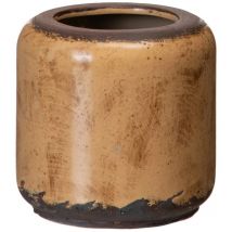 Petit cache pot en céramique vieillie
