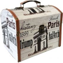 Petit coffre rétro sur le thème de Paris