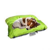 Petit coussin d'extérieur réversible pour chien Gris / Anis 60x45cm