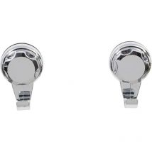 Gancho de succión pequeño de abs, juego de dos.