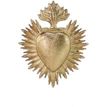 Petit Ex-voto déco murale Doré 7.8x9.7 cm