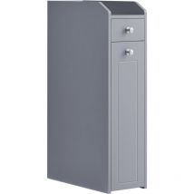 Vasagle - Petit Meuble de Salle de Bains, Placard Étroit, Meuble de Rangement pour Papier Toilette, Armoire de Toilette avec Tiroir, Commode sur
