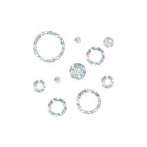 24pcs Autocollants de Fenêtre Anti-Collision Translucides Stickers Anti Collision Oiseaux Statique Stickers