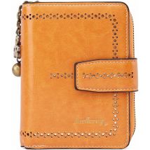 Kueatily - Petit portefeuille femme en cuir (orange)-Fei Yu