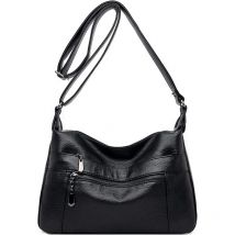 Ensoleille - Petit sac à main à bandoulière pour femme Petit sac à main en cuir souple Sac à bandoulière Hobo Messenger avec poches, Ensoleillé