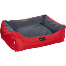 Fabotex Petit Sofa Boston Urbain Rosso-antracite 120x100x28 Per Cani E Gatti, Multicolore, Unica