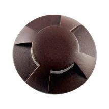 Leclubled - Petit Spot 0,75W led Encastrable Marron 4 Directions - Lumière Bleu