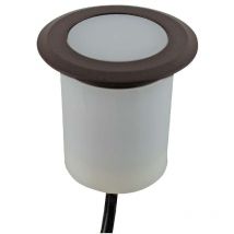 Petit Spot Encastable 1,5W led Tour Marron Étanche IP67 - Blanc Chaud 2700K