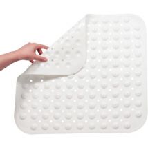 Petit tapis de douche 48 x 48 cm, tapis de douche antidérapant, tapis de douche carré, douche antidérapante, tapis de douche antidérapant, insert de