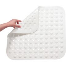 Petit tapis de douche 48 x 48 cm, tapis de douche antidérapant, tapis de douche carré, douche antidérapante, tapis de douche antidérapant, insert de
