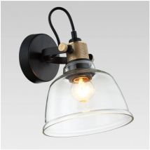 Petite applique en verre transparent - Linz