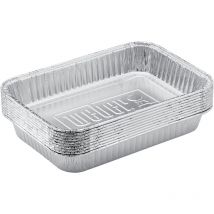 Weber - Barquettes aluminium 19 x 12,7cm - Lot de 10