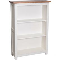 Biscottini - Petite bibliothèque antique en bois massif de tilleul finition naturelle l 68 x PR25 xH 98 cm