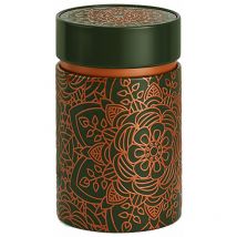 Petite boite Mandala fond gris pour le thé Contenance 150 gr