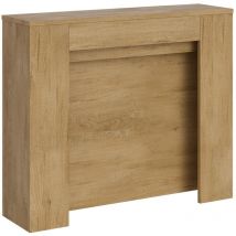 Itamoby - Console extensible 90x25/211 cm Kiba Chêne Nature