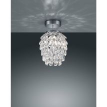 Petite Plafonnier en Verre Transparent D.20