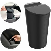 Petite poubelle de voiture avec couvercle - Porte-gobelet de voiture - Poubelle de poche pour porte de voiture - Poubelle pour voiture, maison,