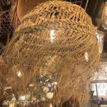 Millumine - Grande Suspension Marra Raphia Naturel