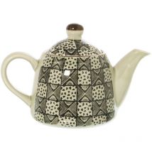 Tlily - Petite théière en céramique avec son infuseur en acier 0.3 l