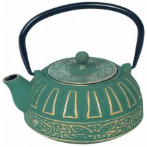 Théière japonaise verte en fonte 0.8 Litre