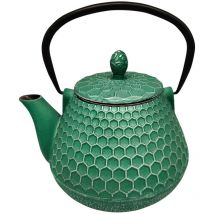 Zen Et Ethnique - Théière de type japonaise verte en fonte 1 litre