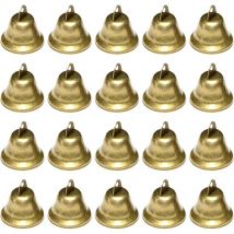 Petites Clochettes, 20 Pièces Vintage Petite Cloche pour décorations de Festival de Mariage, Cloche de noël pour Les sapins de Noël, Grelots en Métal