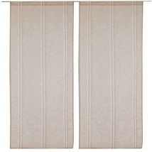 Paire de Petits voilages en Lin Naturel 60x160 cm