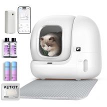 Pura Max 2 Litiere Chat Autonettoyante Capacité Maximale de 76l, Anti-Fuites/Anti-Pincement/Triple Anti-Odeur/Xsecure/ContrôLe App/ pour Plusieurs
