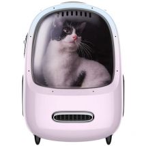 Petkit - Rucksäcke für Hunde & Katzen-Rucksack, Eingebauter Lüfter und LED-Licht für geräumige Belüftung und geringes Gewicht. (Rosa)