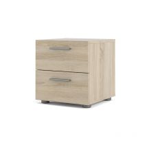 Petra Nachttisch mit 2 Schubladen, eiche dekor.