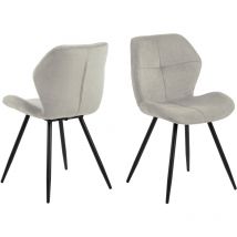 Petri Chaise de salle à manger, beige, noir.