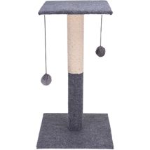 Pets Collection - Draper Pour Chat Pomponique, 60 Cm, Gris