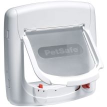 Porta Basculante per Gatti a 4 Modalità Deluxe 400 Bianca Petsafe Bianco