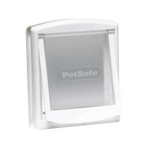 Petsafe - Porte a 2 Voies pour Chiens 715 Petit Blanc Chatiere pour Chiens 411395