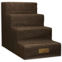 Escalier pour chien marron 4 marches - Petsen