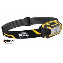 Petzl - Lampe frontale compacte Aria 1R Etanche - 450 lumens - Noir/jaune- Batterie incluse - E069CA00