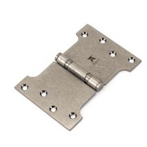 Pewter 4' x 4' x 6' Parliament Hinge (pair) ss - From The Anvil