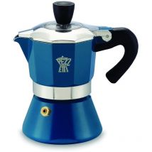 Bellexpress Caffettiera 1 Tazza Alluminio Alimentare, Coperchio Trasparente, Guarnizione Silicone Alimentare, Manico Resistente al Calore Per Piani a
