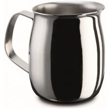 Lattiera in Acciaio Inox, Bricco Latte in Acciaio, Senza Coperchio, 9 Tazze - Pezzetti