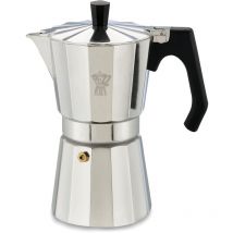 Luxexpress Caffettiera 6 Tazze in Alluminio, Manico Ergonomico Resistente al Calore, Per Piani a Gas, Elettrici e Vetroceramica - Pezzetti