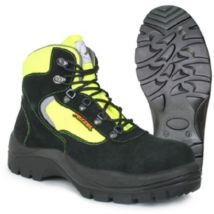 Pezzol - Diaz S3 scarpe da lavoro alte invernali per la protezione civile n.43 in tessuto idrorepellente nero e giallo made in Italy Nero + Giallo