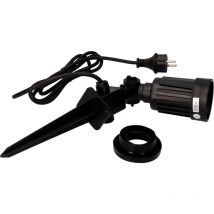 Tuteur de jardin, noir, 1 projecteur, E27 EDM 73111